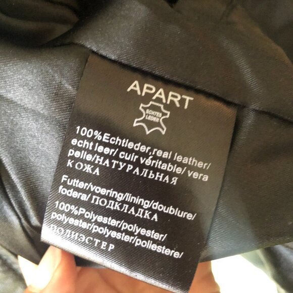 Black leather APART jacket - Picture 6 of 11